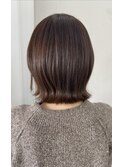 切りっぱなしボブ くびれ外ハネ