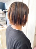 福山市美容室Caary 似合わせカット切りっぱなし外ハネボブ