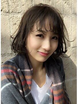 ギミック 自由が丘(gimmick) ◆Jカールボブ+前髪【髪質改善オージュア認定サロン】