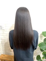 ライフ 忍ケ丘店(Lyfe)&nbsp;さら艶ストレート_くすみブルーくびれヘアメルティカラー83