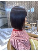 前下がり切りっぱなしボブ ブリーチなし 西田大樹