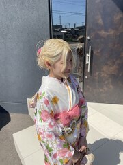 成人式ヘア着付け