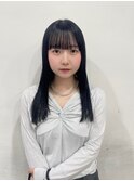 オフブラック/ブルーブラック/韓国ヘア　吉祥寺桜