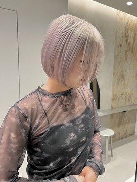 ソル 栄矢場町(SOL) パープルシルバー/シルバーカラー/透明感カラー/名古屋美容院
