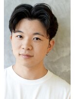 にもう ニュアンスパーマ　センターパート