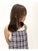 小顔レイヤーカット/ミディアムレイヤー/レイヤーロング