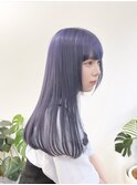 ラベンダーパープル/髪質改善/ダブルカラー/ケアブリーチ/20代