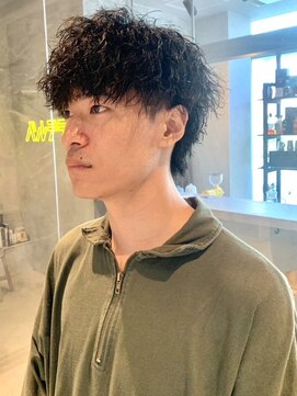 ヘアーサロン フォーメン イデア(hair salon for Men idea) ツイストスパイラルパーマ ミディアムパーマ 束感 20代【札幌】