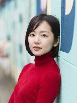 アトリエナガノ(atelier nagano) ショートボブ/ニュアンスカラー/ツヤ髪スタイル/ブルージュ