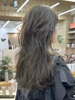 パークレーン アイス イヴェン(park lane ICI yeven)&nbsp;ブリーチなしダブルカラーオリーブベージュ大人レイヤー