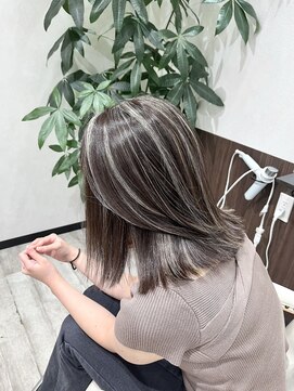 ベルヘアーデザイン 堺東(Belle hair Design) コントラストハイライト/ミディアム/ハイライト/外国人風