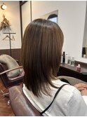 縮毛矯正×ミディアムレイヤー【髪質改善】