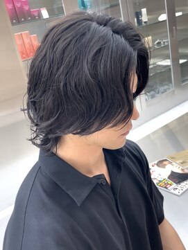 フィフスパーク(fifth PARK) 渋谷毛流れスパイラルパーマメンズボブウルフメンズミディアム