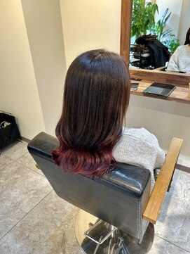 リノン(Linon) 裾カラー×ピンク