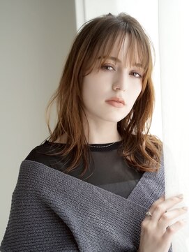 エシェル 平塚店(echelle) セミロング/ニュアンスカール/ブラウン/平塚