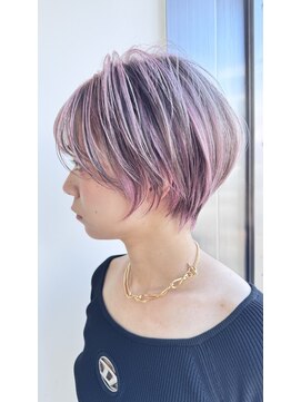 バンプ ギンザ(BUMP GINZA) 30代40代50代ショート似合わせ白髪ぼかし前髪あり髪型