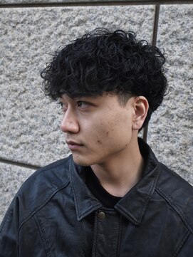 MEN’S HAIR/波巻ツイストスパイラル/フェザーパーマ/日比谷