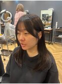 前髪顔まわりカット［暗めカラー/グランマッシュ］長野歌穂