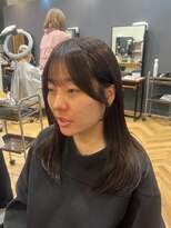 アルター(aL ter)&nbsp;前髪顔まわりカット［暗めカラー/グランマッシュ］長野歌穂