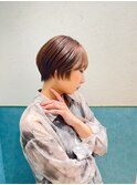 ハンサムショート/丸みショートボブ/20代30代40代50代/顔周り