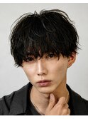 リバースセンターパート/ニュアンスパーマ/ダウンバング/渋谷