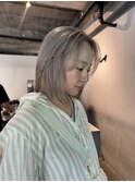 2回ブリーチで作るホワイトベージュ◯