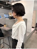 パーマを活かしたボブスタイル◎