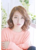 ミックスカールのモテ髪スタイル