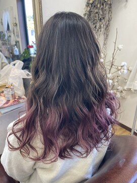 リリー ヘアーアンドビューティー(Lily) グラデーションカラー☆ブリーチ2回