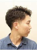 【ヨシザワ人形町】20代30代ショートツーブロスパイラルパーマ