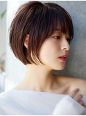 前髪あり大人ショートボブ20代30代40代【AIN.表参道】川原大地