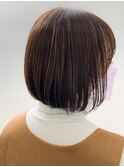 脱白髪染め×コンパクトボブ