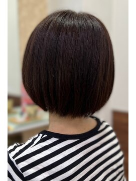 アークスヘアー 20代30代40代ストレートココアブラウン髪質改善大人ボブ