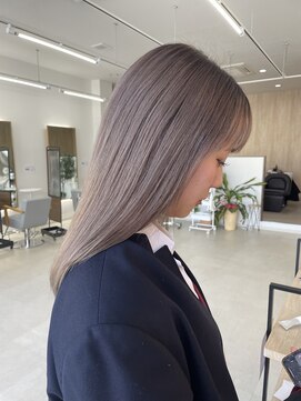 ミリ 奈良店(mm) ミルクティーベージュ/透明感カラー/韓国/髪質改善/奈良駅/奈良/