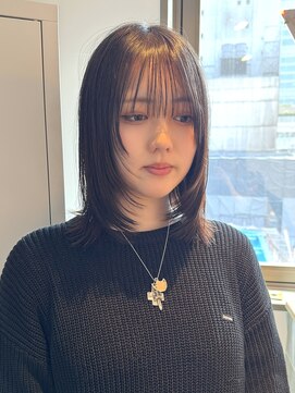 ラフ 新宿(Laff) 新宿/顔周りレイヤー/レイヤーボブ/セミディ/シアーカラー