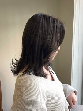 ニール シトロン 名古屋 伏見 丸の内(NEELU citron) 【Neeluscuro_take】ブリーチなしWカラーでできるグレージュ