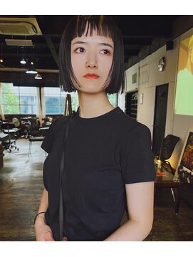 フェム(5) 前髪ダウンパーマとパッツンボブ♪