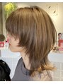 タノ(tano) 表面巻けば可愛い外ハネウルフレイヤー◎下はアイロン無しです！