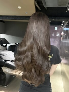 ペレ 栄店(PELE) 前髪/アンブレラカラー/こなれミディ/イメチェン/ウェーブパーマ