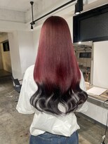ザ オーダー(THE ORDER)&nbsp;裾カラー/エンドカラー/赤髪/チェリーレッド/デザインカラー