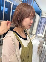 ヘアサロンガリカアオヤマ(hair salon Gallica aoyama)&nbsp;【坂本拓麻】外ハネボブ/レイヤーボブ/透明感ベージュカラー