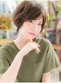 アシンメトリー切りっぱなしショートウルフc6戸頭20代30代40代