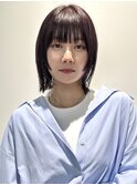 前髪大人ボブ大人かわいい20代30代渋谷姫カット顔まわりレイヤー