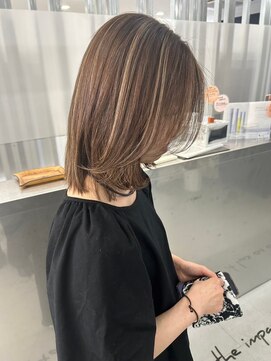 キング(K!ng) 縮毛矯正髪質改善ハイライトレイヤーカット楠葉美容室エクステ