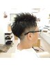 ★大人Men'sCut+潤艶白髪染め+炭酸Care+OrganicTreatment★￥14980