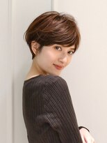 アイスバーグ(eyesburg)&nbsp;20代30代40代ハンサムショートクールショートマロンベージュ