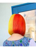 似合わせカットメルティカラー着物フェミニンロング