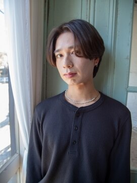 ルシードスタイル キューブ メンズ(LUCIDO STYLE Cube men's) センターパート×ストレート