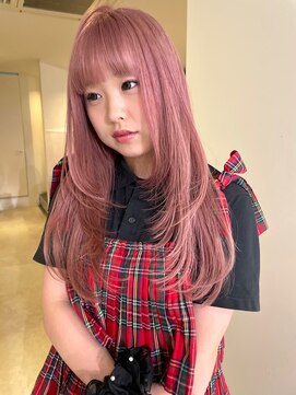 ニコフクオカヘアーメイク(NIKO Fukuoka Hair Make) 《NIKO》ピンクベージュ×お顔まわりレイヤーカット天神大名