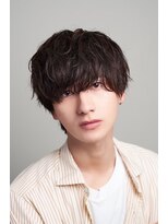 ワンズナゴヤ 名古屋栄店(ONE's NAGOYA)&nbsp;スペインカールスパイキーショートブルーブラックフェザーパーマ